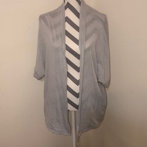 Light blue dolman sleeve style open cardi. Sz XL